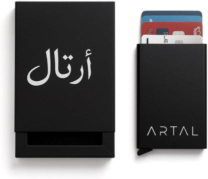 Slim Credit Card Holder with Anti-Theft RFID Blocking, Gift Box Included (black)