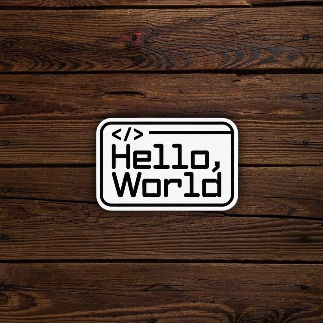 Computer Science Stickers – Pack of 5, Waterproof & Durable 6x6 cm Vinyl Decals with Coding and Programming Quotes