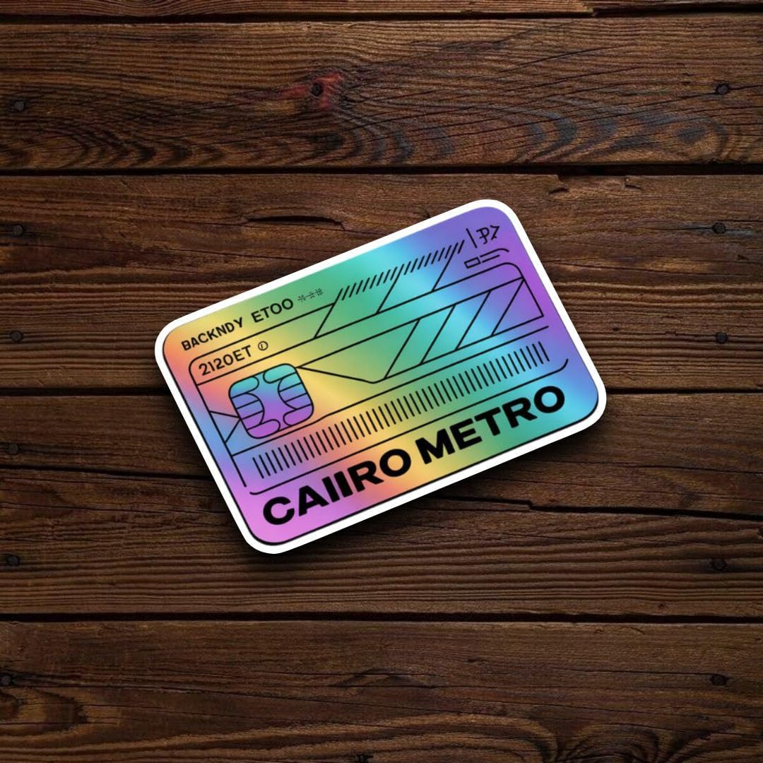 Egypt Travel Vinyl Stickers – Pack of 5, Waterproof & Durable 6x6 cm Decals with Pyramids, Cairo Designs