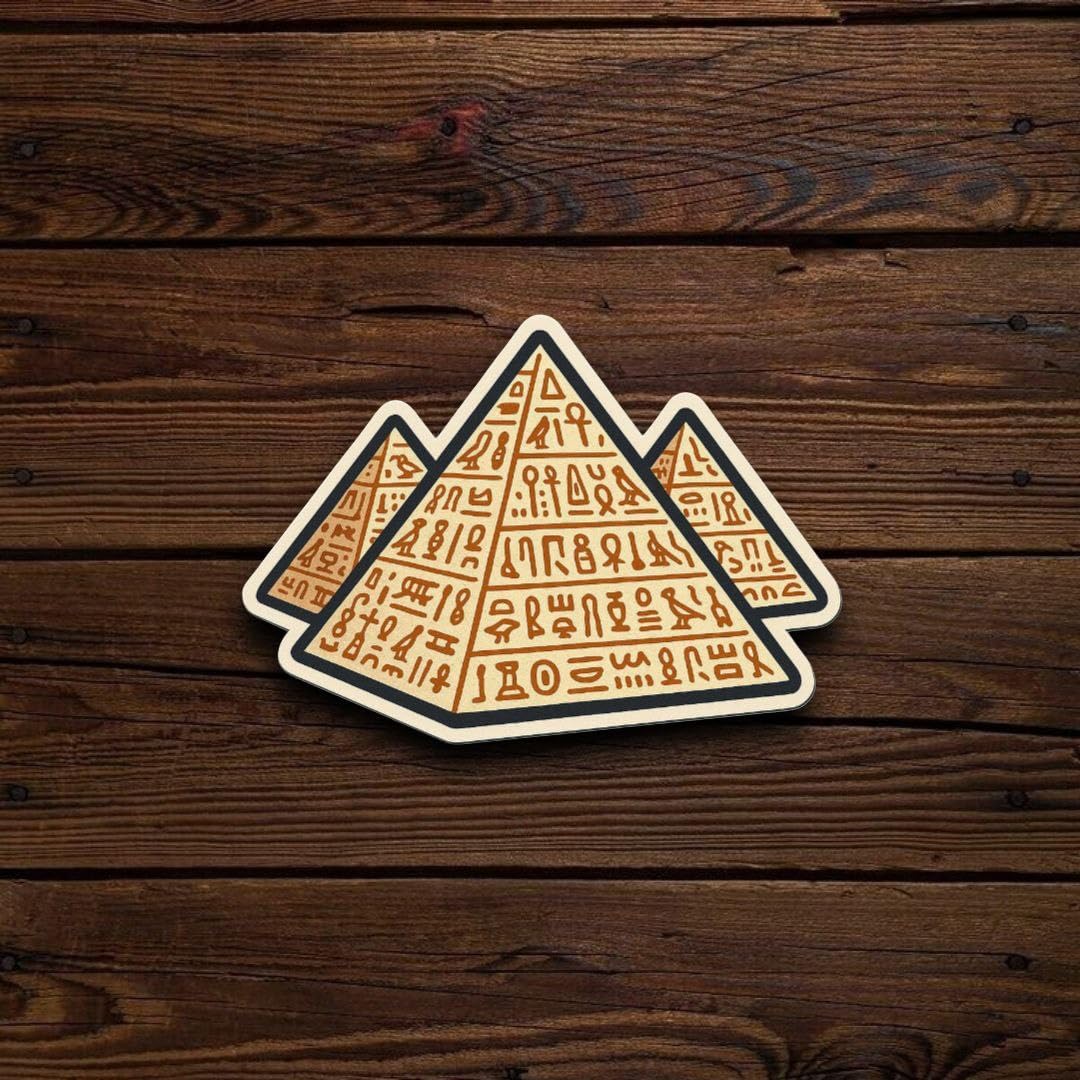 Egypt Travel Vinyl Stickers – Pack of 5, Waterproof & Durable 6x6 cm Decals with Pyramids, Cairo Designs