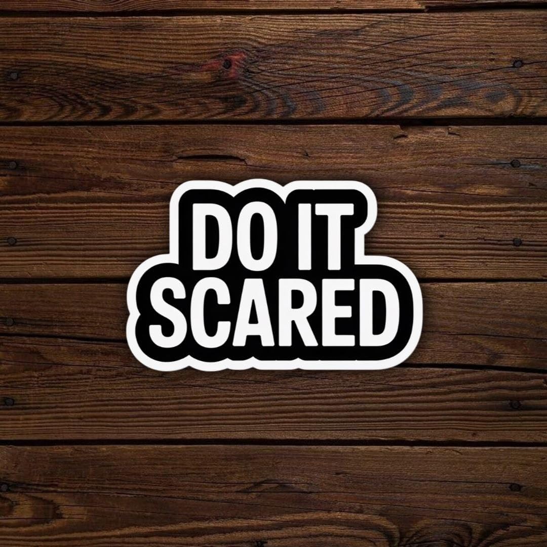 Motivational Quotes Vinyl Stickers – Pack of 5, Waterproof & Durable 6x6 cm Decals with Inspirational Phrases