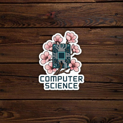 Computer Science Stickers – Pack of 5, Waterproof & Durable 6x6 cm Vinyl Decals with Coding and Programming Quotes
