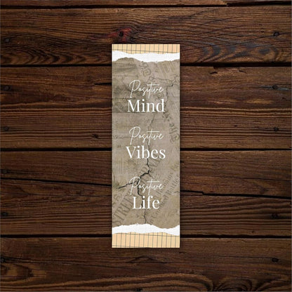 Inspirational Bookmarks, Pack of 5, Classic Design with Positive Quotes and Nature Prints